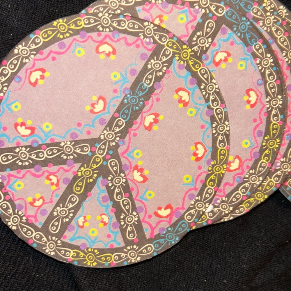 FREE!**Natural Life PEACE SIGN coasters